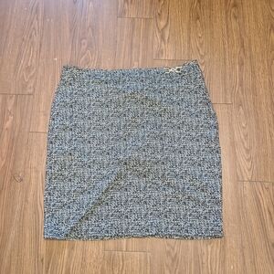 Jones New York Black and White Tweed Pencil Skirt